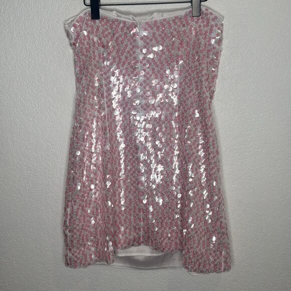 NWT Susana Monaco Dot Sequin Tube Dress Ballet Slipper Revolve XL - Picture 6 of 12